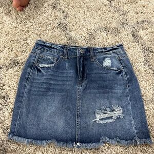 True craft denim skirt